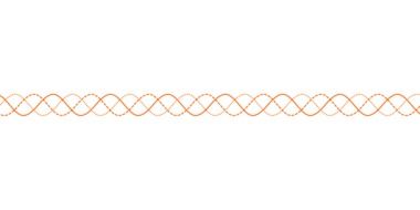 drawn three-phase sine wave