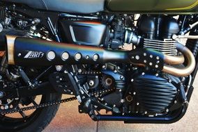 brilliant motor system of a motorcycle