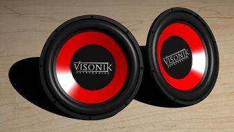 red woofers close up
