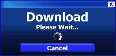 process of downloading