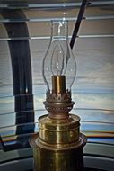 petrol lamp on the table