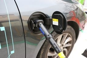 refueling a car with gasoline