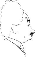 Einstein's profile drawing