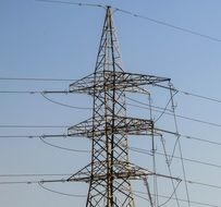 tower with wires, High Voltage power line