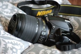 branded camera nikon close up