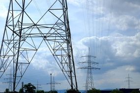 Peripheries power poles