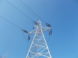 electric line against clear sky