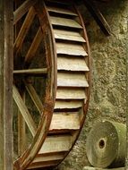 wooden mill wheel