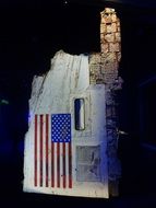 american flag on spaceship