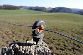 Voltage wire on the field