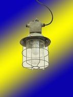 outdoor lamp at Colorful background
