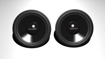 Two car speakers