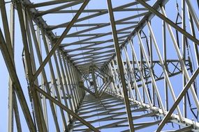 power pylon of a power line of a high voltage