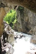 river in Partnachklamm gorge