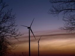 energy sources in the sunset