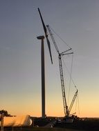 construction of wind turbine