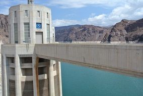 dam at a hydroelectric power station in nevada