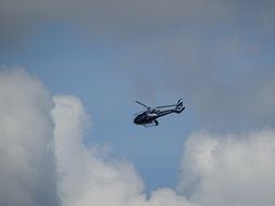 Helicopter in the Clouds