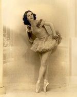 vintage portrait of a ballerina