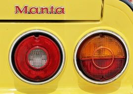 Taillights on a Manta car