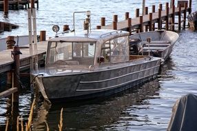 the boat is anchored