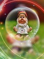 European Championship Football, dwarf statue