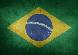 Brazil Flag South America drawing