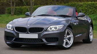 front view of a luxury sports car BMW