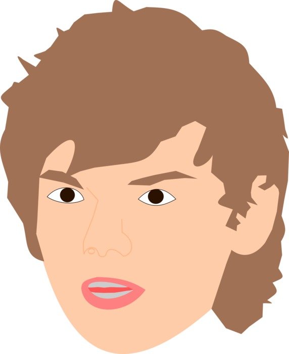 drawing of a man’s head
