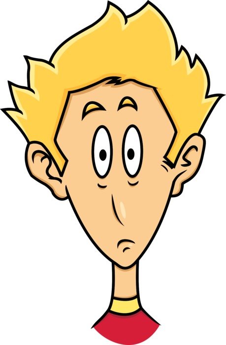 caricature of a comic blond