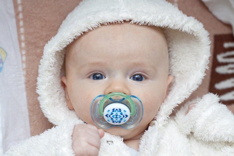 Portrait of the beautiful cute baby