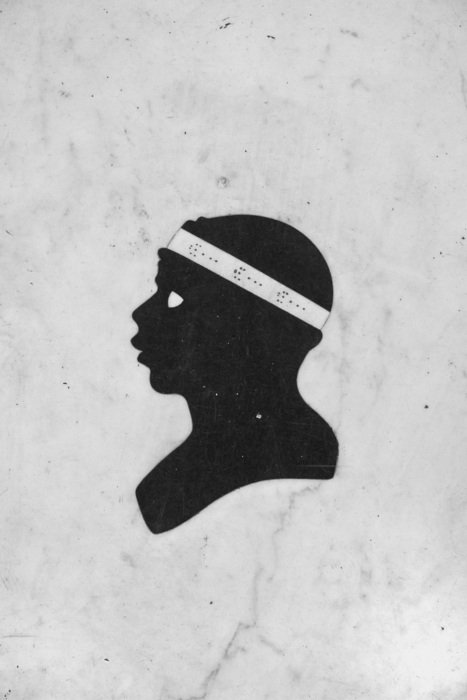 black profile of a character image