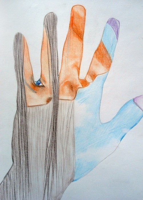 Hand Fairy drawing