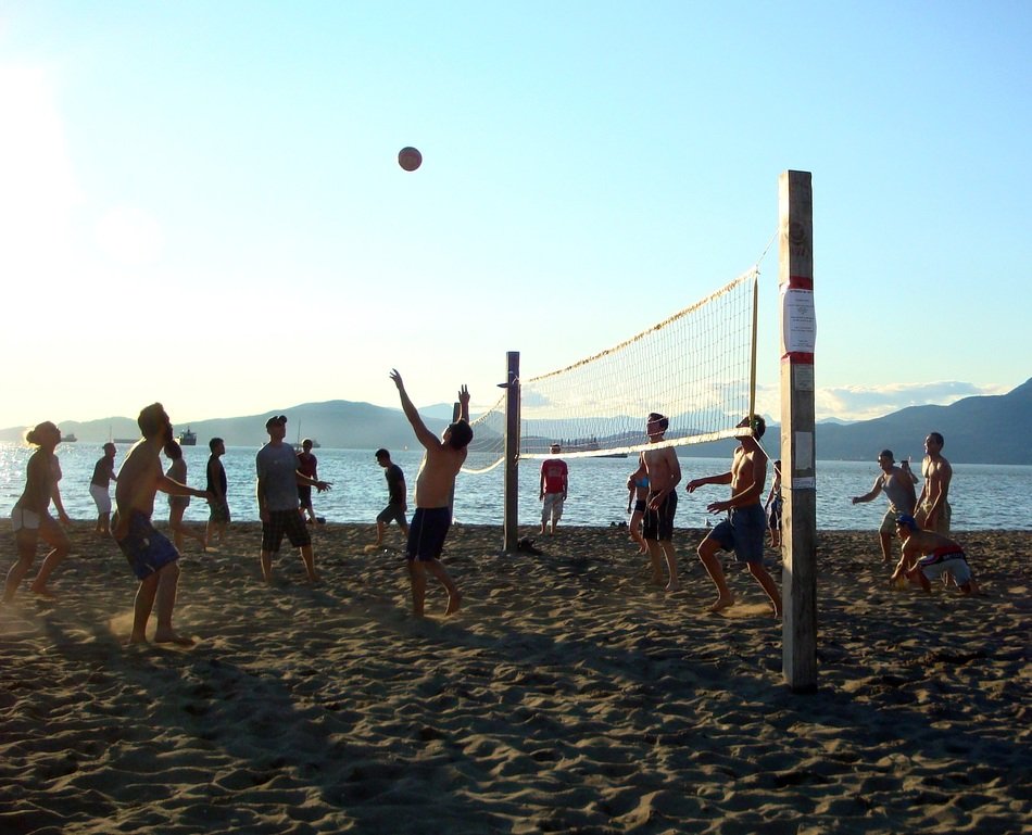 Volleyball game Beach