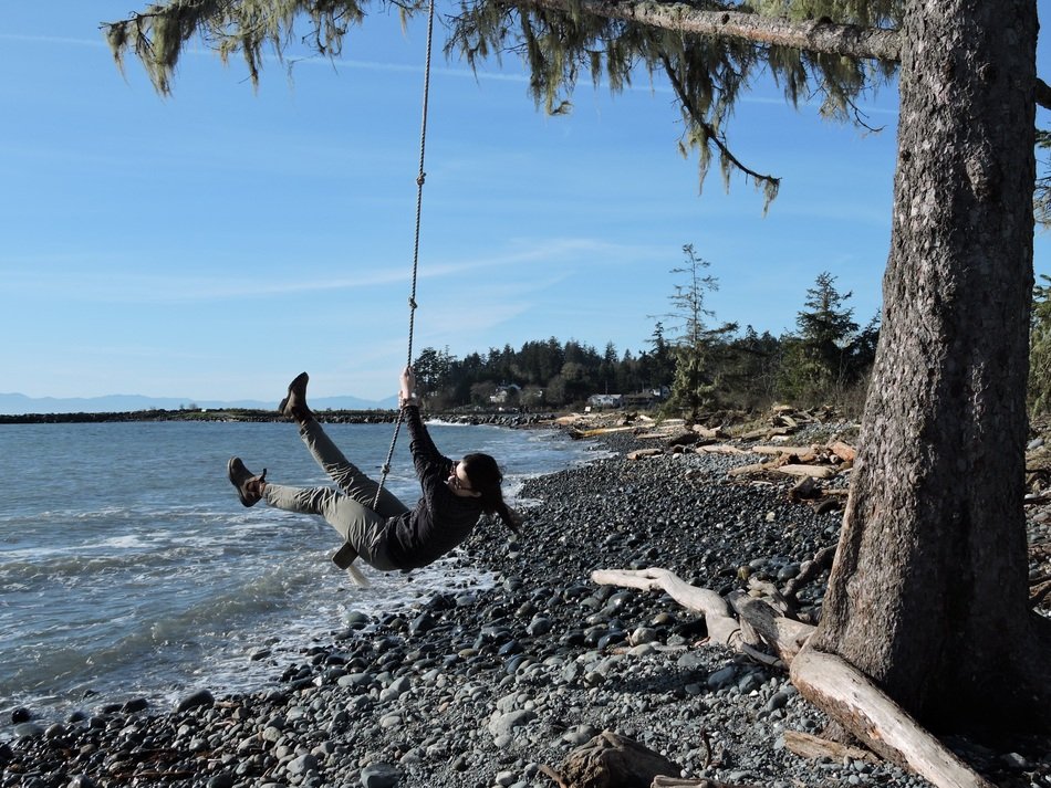 swing over the ocean
