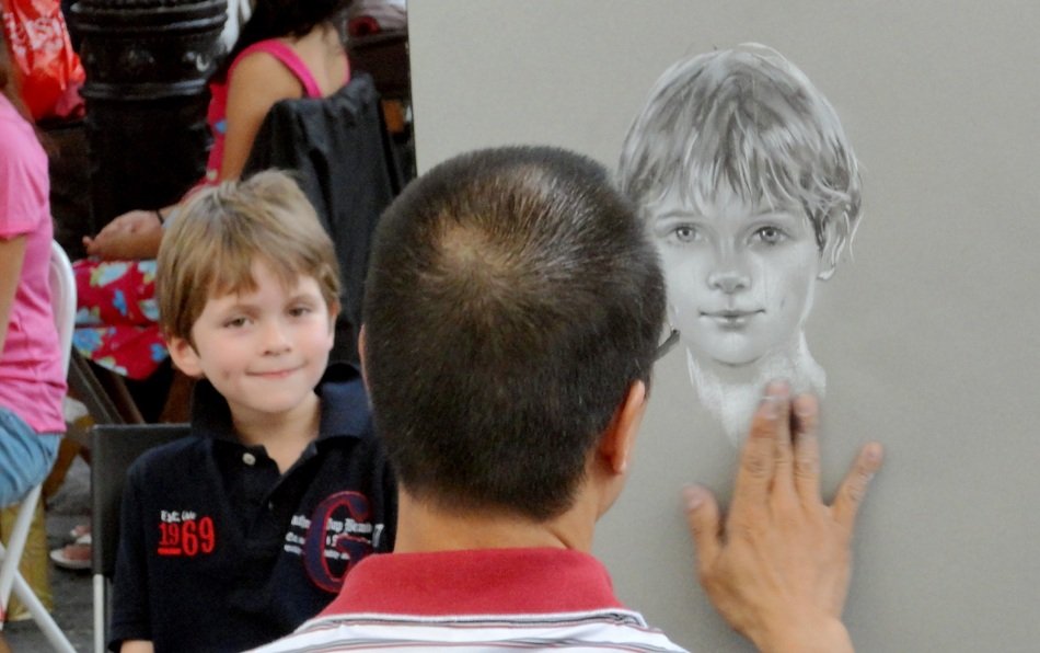 portrait of a boy in paris