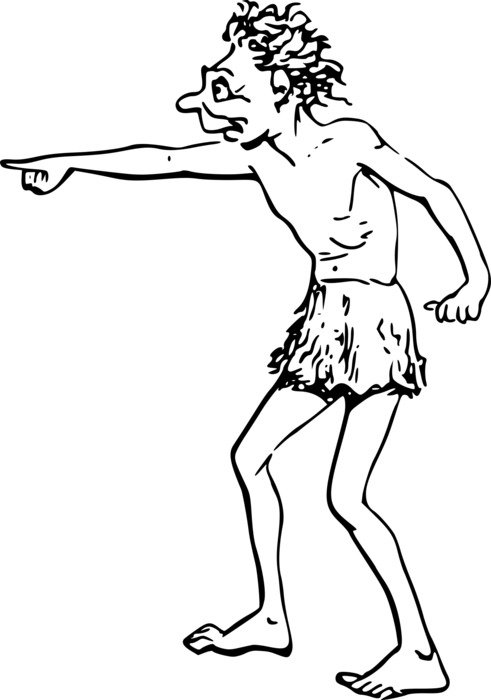 painted prehistoric man