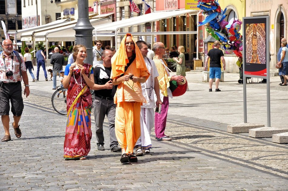 people in suits on the street