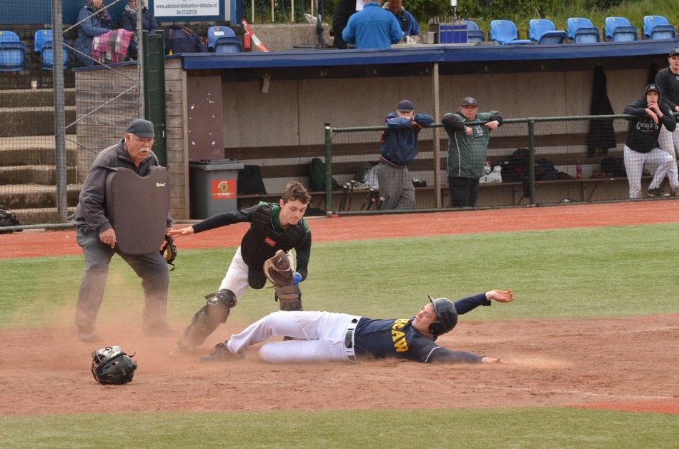 sliding on the soccer field during the game