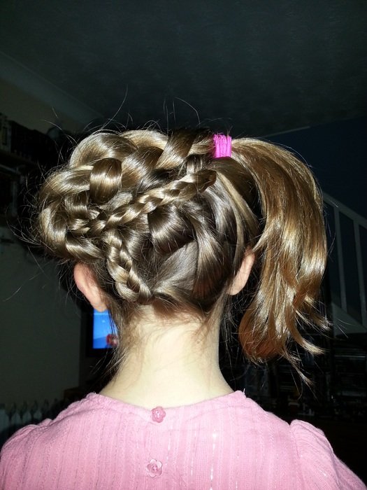 Creative Hair Plait, back view