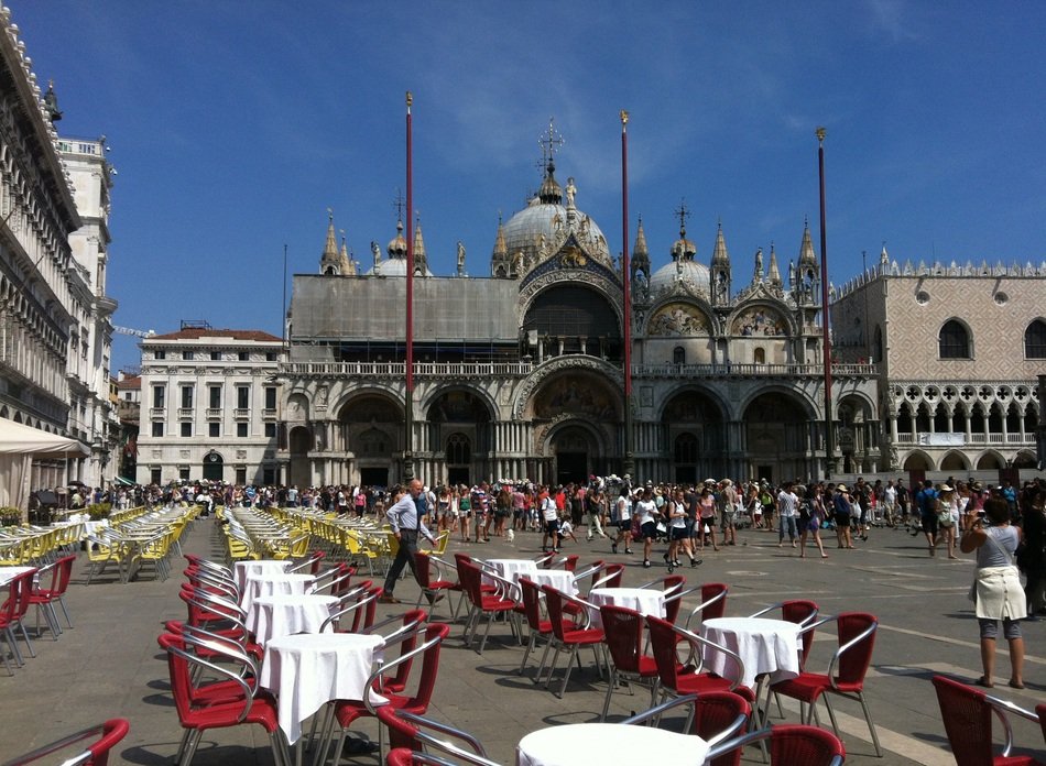 public square terrace in Italy