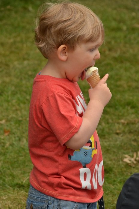 portrait of Child with Ice cream