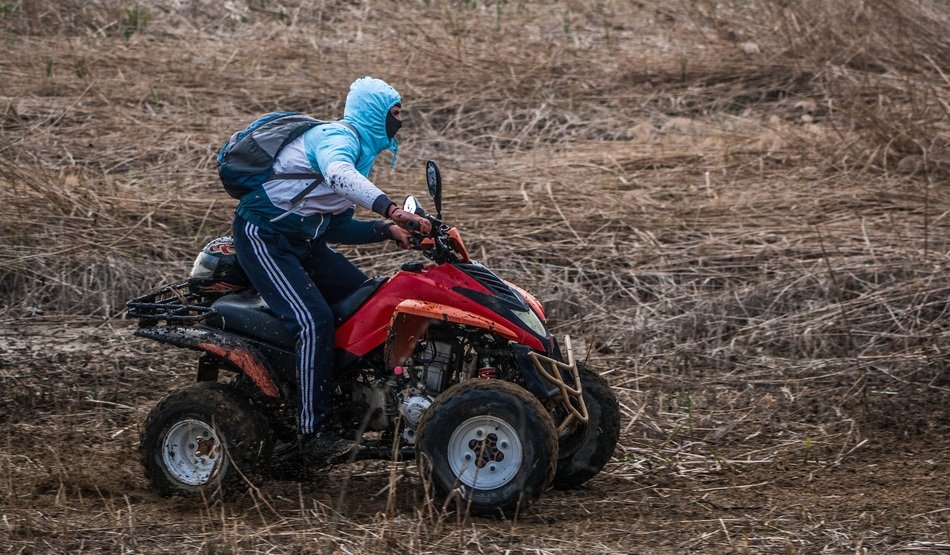 the man on the ATV