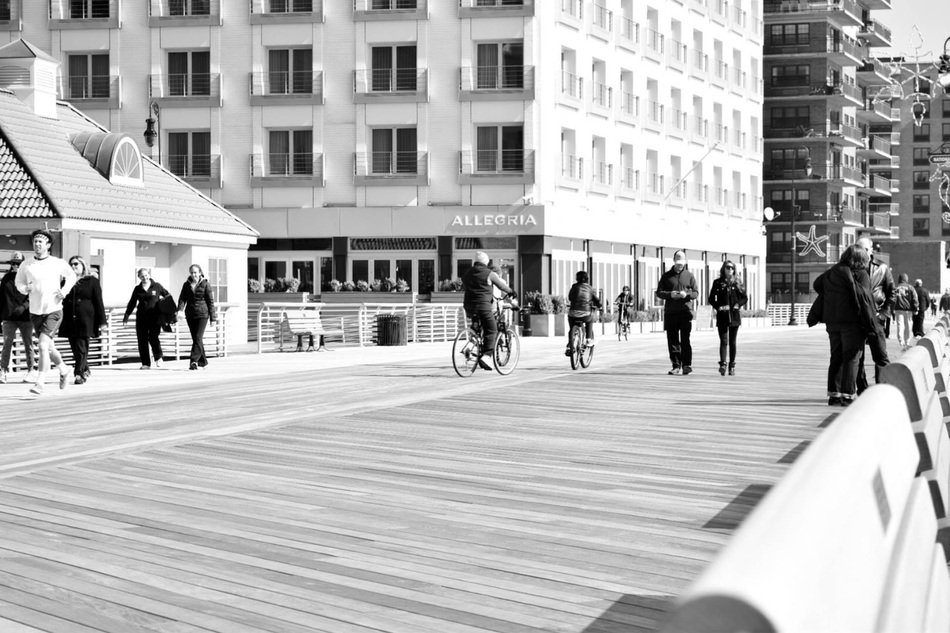 Black and white photo of Long Beach Long Island