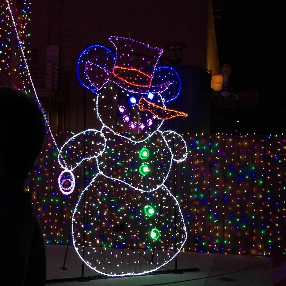 Osborne Family Spectacle of Dancing Lights, detail of Christmas decorations, usa, florida