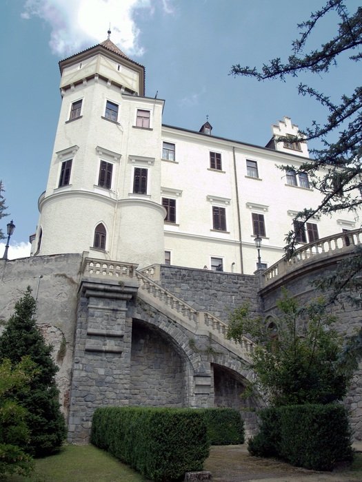 courtyard of Konopiště castle, czech, Benešov