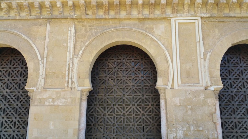 windows to the Great Mosque of Cordoba