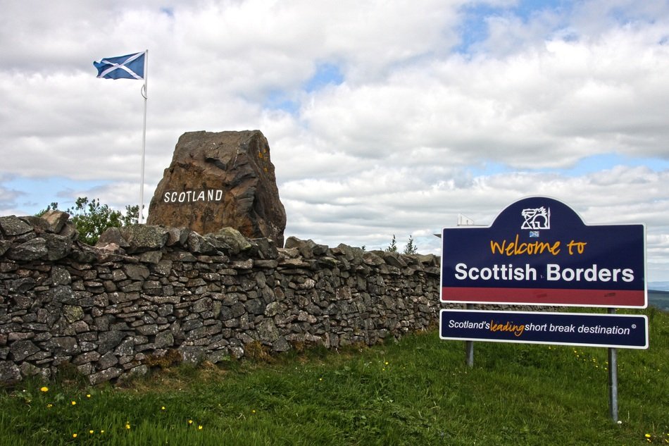 welcome to Scottish Borders Sign