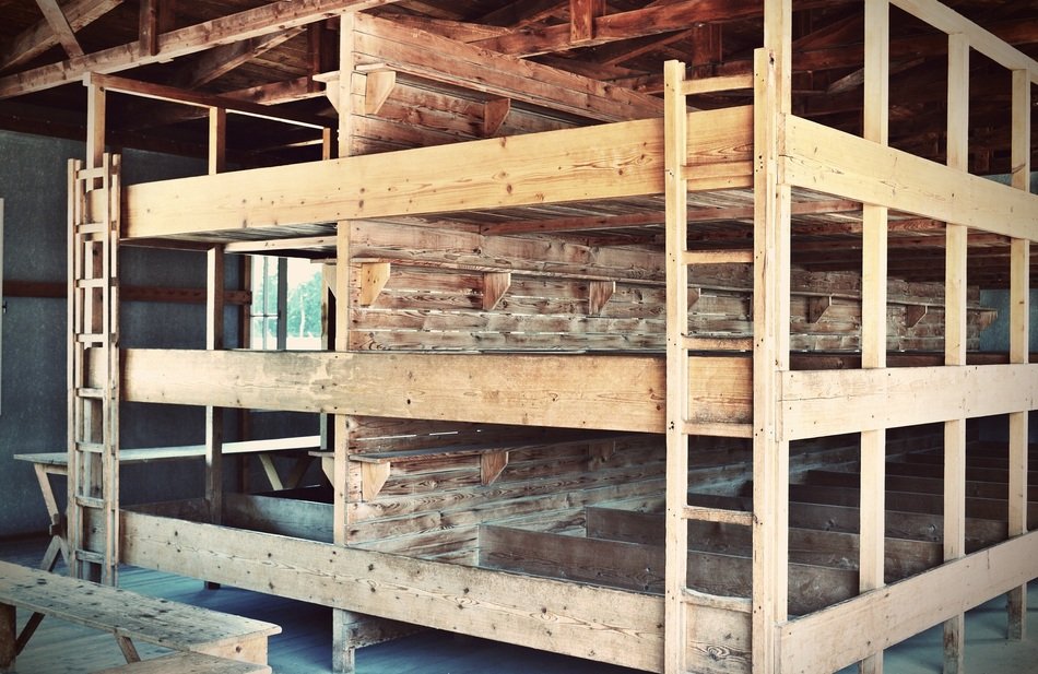 sleeping room in Dachau museum
