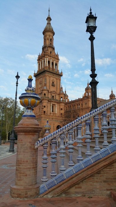 architecture on the square in spain